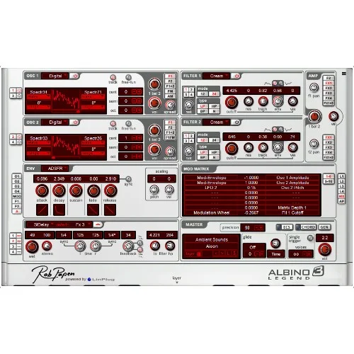 Rob Papen Albino 3 Legend Upgrade interface