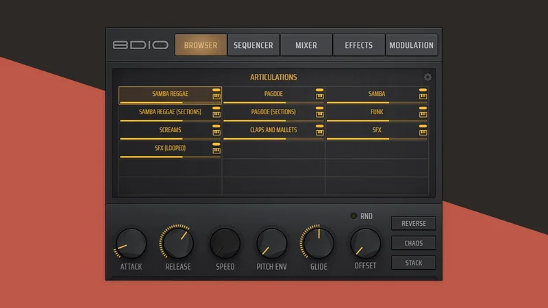 Native Instruments Legion Series 33 Drummers Batucada interface