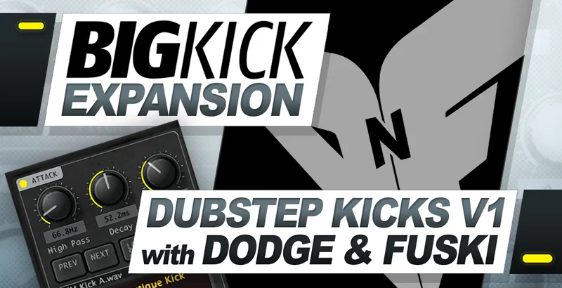 Plugin Boutique BigKick Expansion V1- Dubstep Kicks with Dodge & Fuski interface