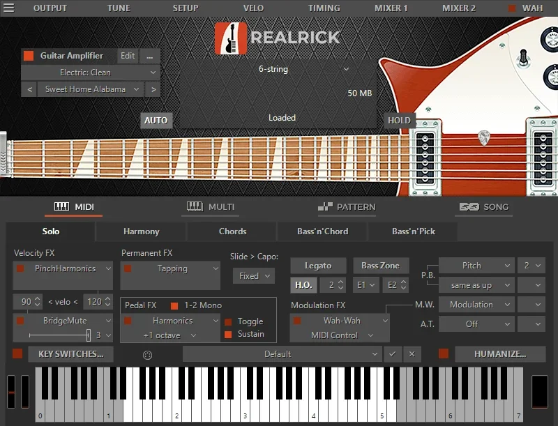 MusicLab RealRick interface