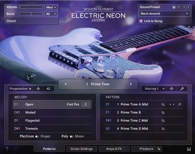 Native Instruments Session Guitarist - Electric Neon Deluxe interface