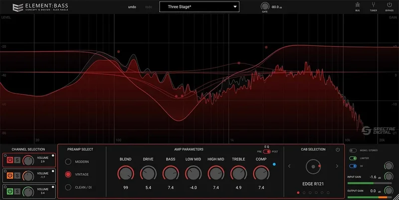 Spectre Digital Element Bass interface