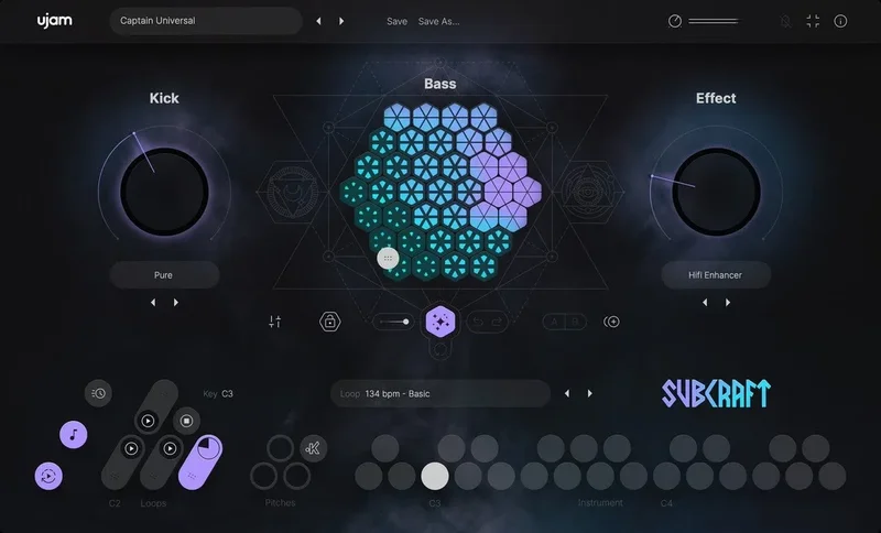 UJAM Subcraft Crossgrade interface