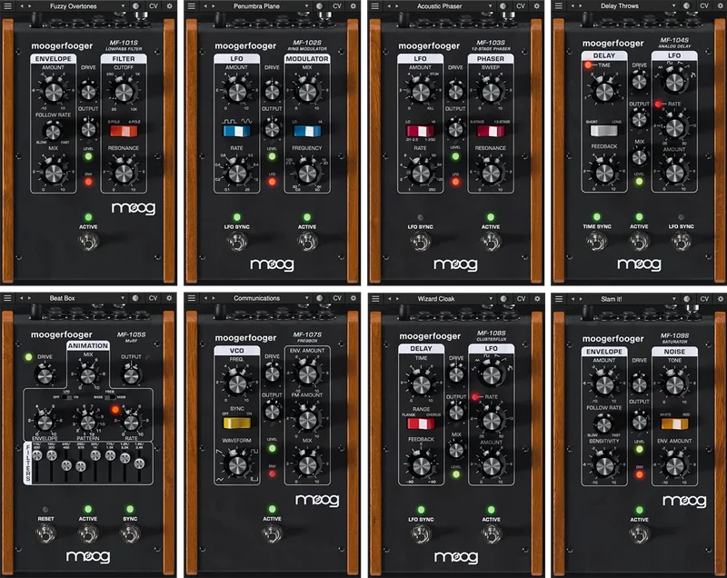 Moog Moogerfooger Complete Bundle interface