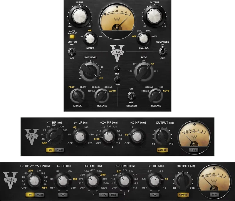 Waves V-Series Bundle interface