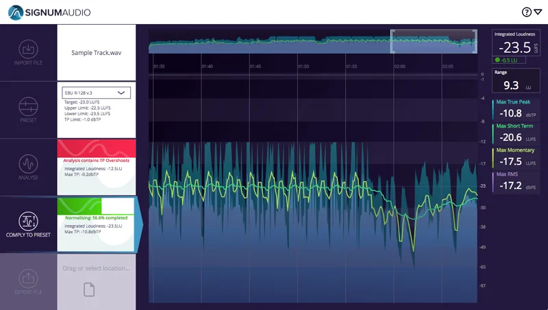 Signum Audio BUTE Loudness Normaliser (Surround) interface