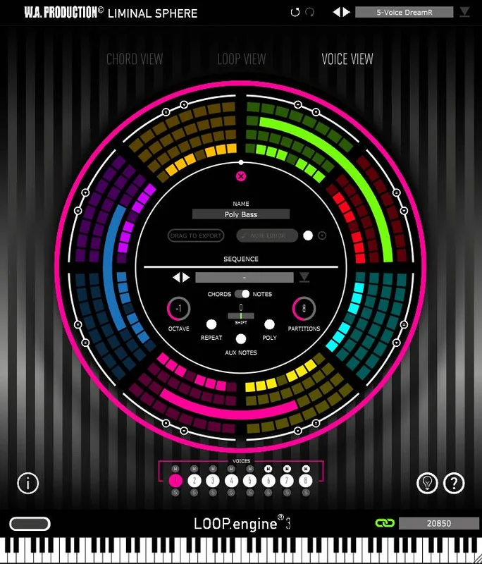 W. A. Production Loop Engine 3 interface