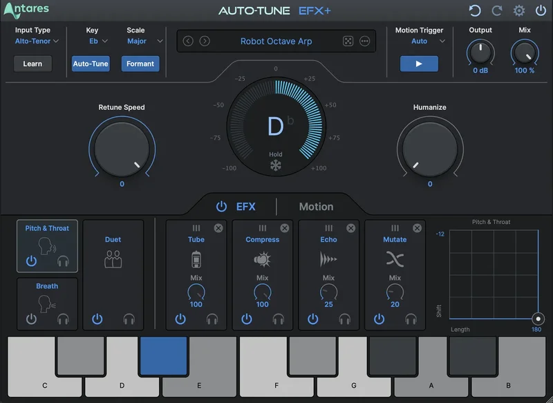 Antares AutoTune EFX+ 10 + Free AutoKey 2 interface