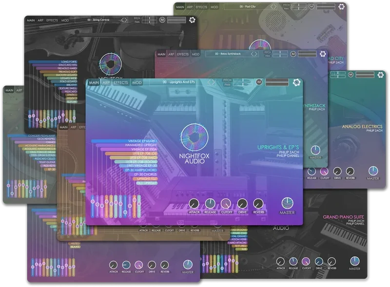 Nightfox Audio Bundle interface