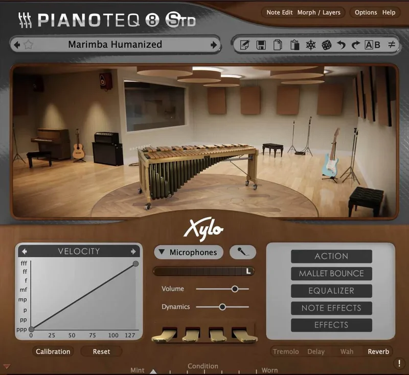 Modartt Pianoteq Instrument Pack: Xylo interface