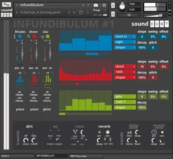 Spitfire Audio Sound Dust Vol. 2 interface