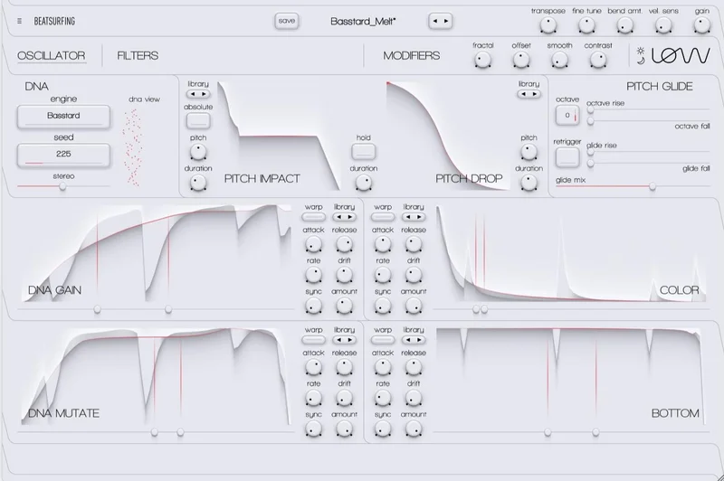 BEATSURFING LOW interface