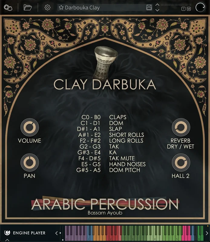 Engine Audio Arabic Percussion Collection interface