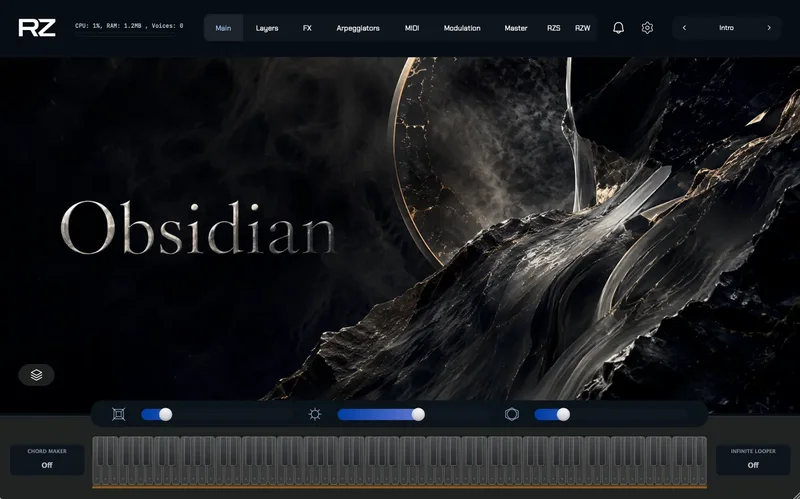 ZAK Sound Obsidian interface