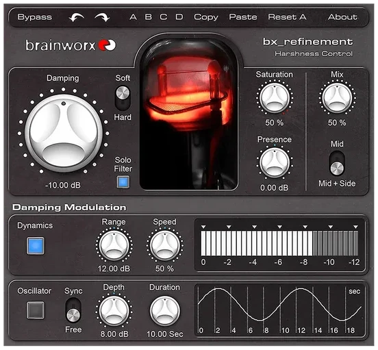Universal Audio Brainworx bx_refinement interface