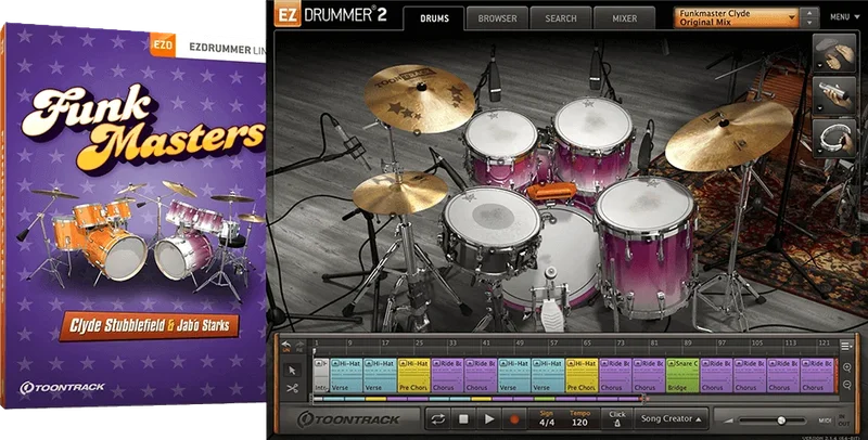 Toontrack EZX Funkmasters interface