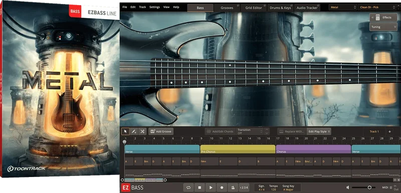 Toontrack EBX Metal interface