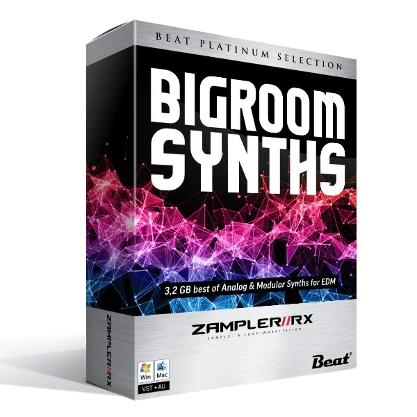Beat Zampler Expansion: Big Room Synths interface