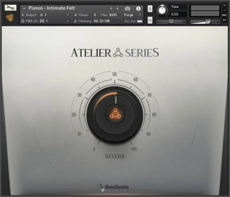 Musical Sampling Atelier Series Memories Piano interface