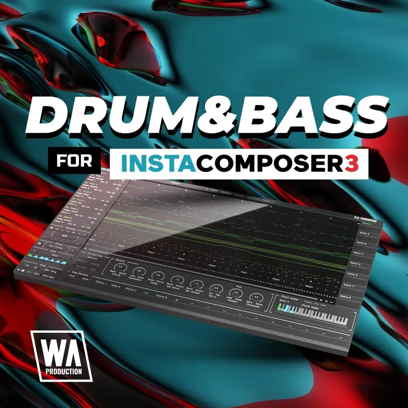 W. A. Production Drum and Bass for InstaComposer 3 interface