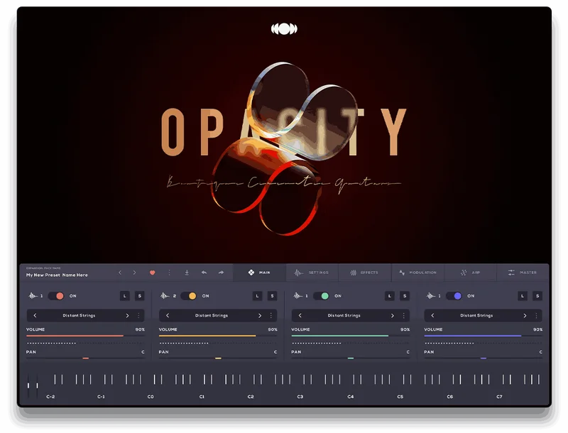 Audiomodern Opacity: Soundbox Instrument interface
