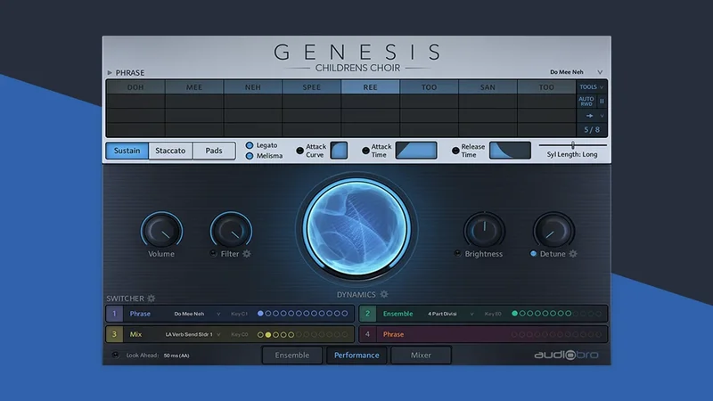Audiobro Genesis Children's Choir interface