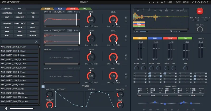 Krotos Audio Weaponiser Fully Loaded interface