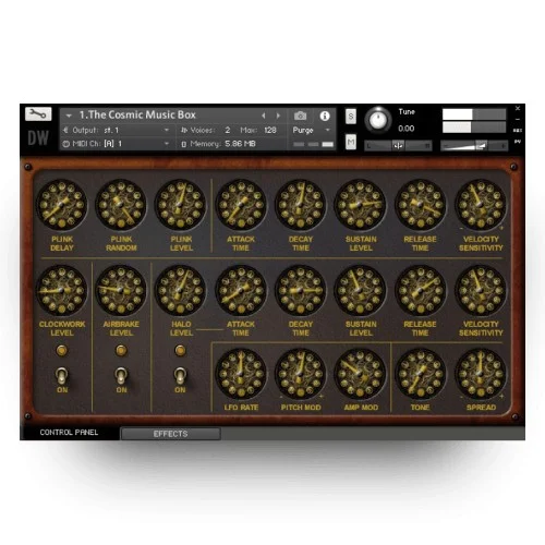 Hideaway Studio The Cosmic Music Box interface