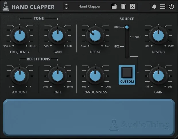 AudioThing Hand Clapper interface