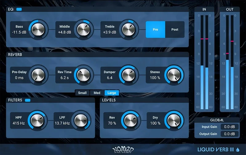 Nomad Factory Liquid Verb III interface