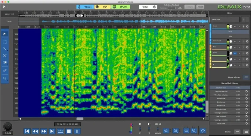 AudioSourceRE DeMIX Pro interface