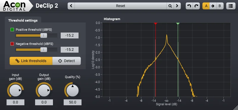 Acon Digital Restoration Suite 2 Upgrade from Restoration Suite 1 interface