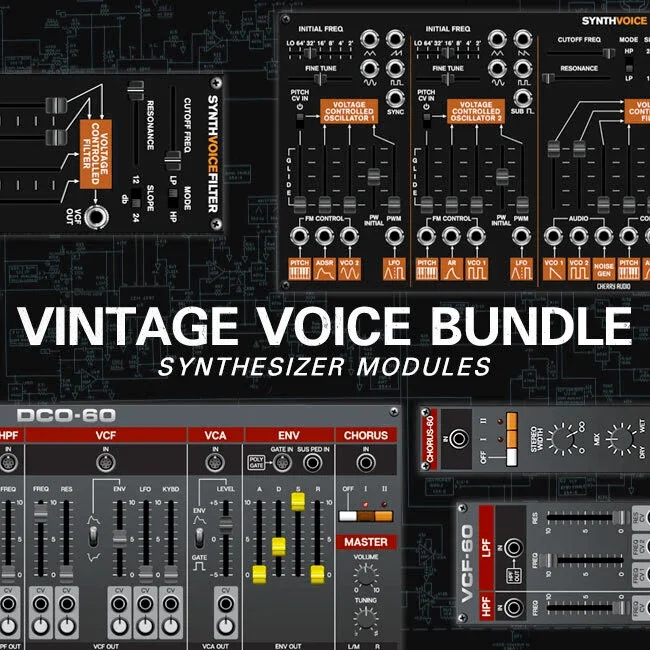 Cherry Audio Voltage Modular Vintage Voice Bundle interface