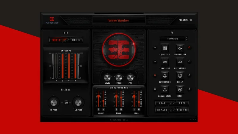 Tommee Profitt Percussion interface