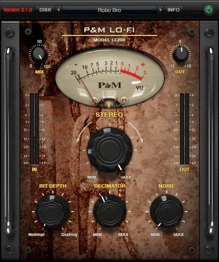 Plug and Mix Lo-Fi interface