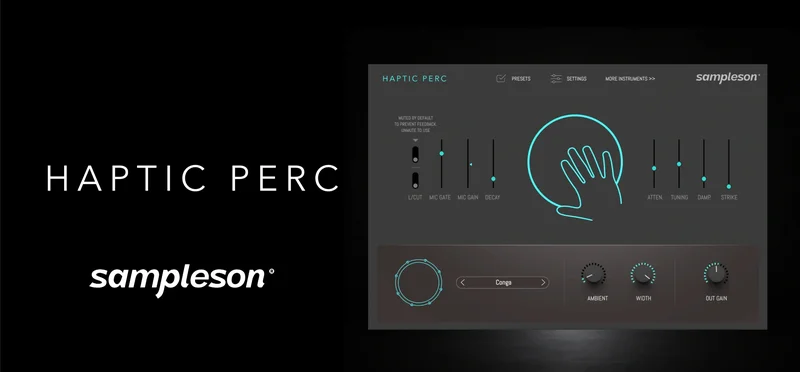 Sampleson Haptic Perc interface