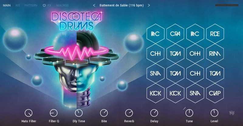 Native Instruments Discoteca Drums interface