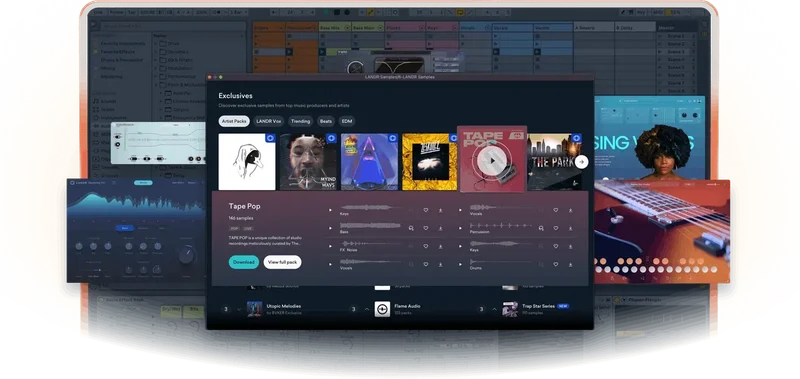 LANDR Studio Pro interface