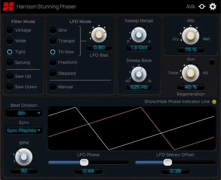 Harrison Consoles Stunning Phaser interface