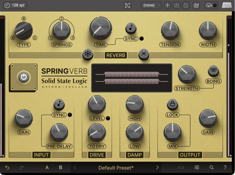 SSL SpringVerb interface
