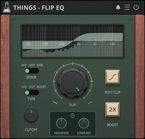 AudioThing Things – Flip EQ interface