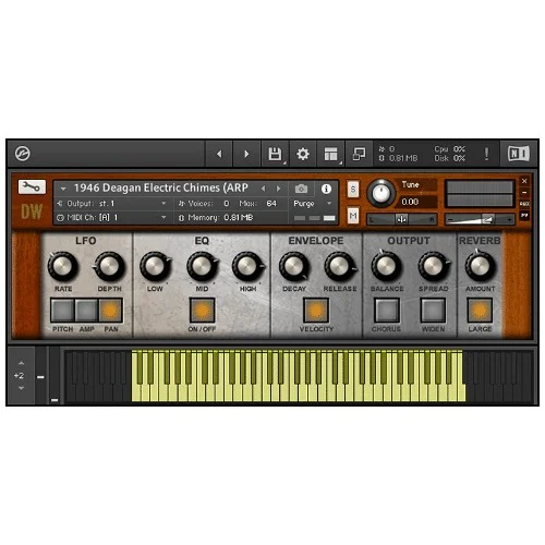 Hideaway Studio 1946 Deagan Electric Chimes interface