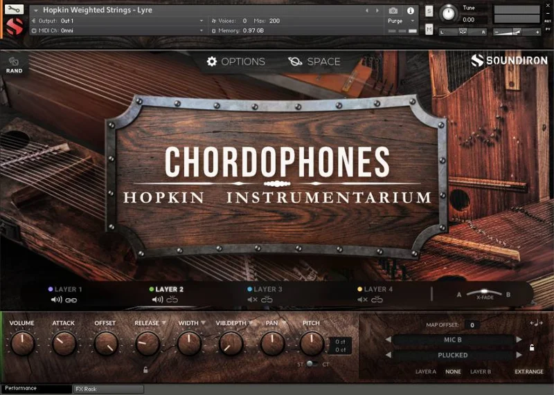 Soundiron Hopkin Instrumentarium: Chordophones interface