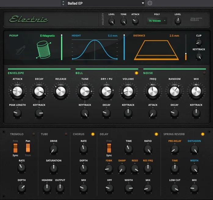 AIR Music Technology Electric interface
