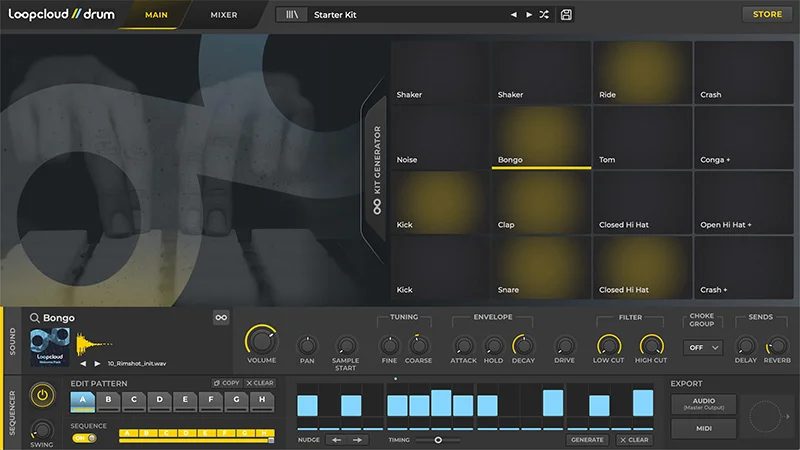 Loopcloud Plugins DRUM & PLAY Bundle interface
