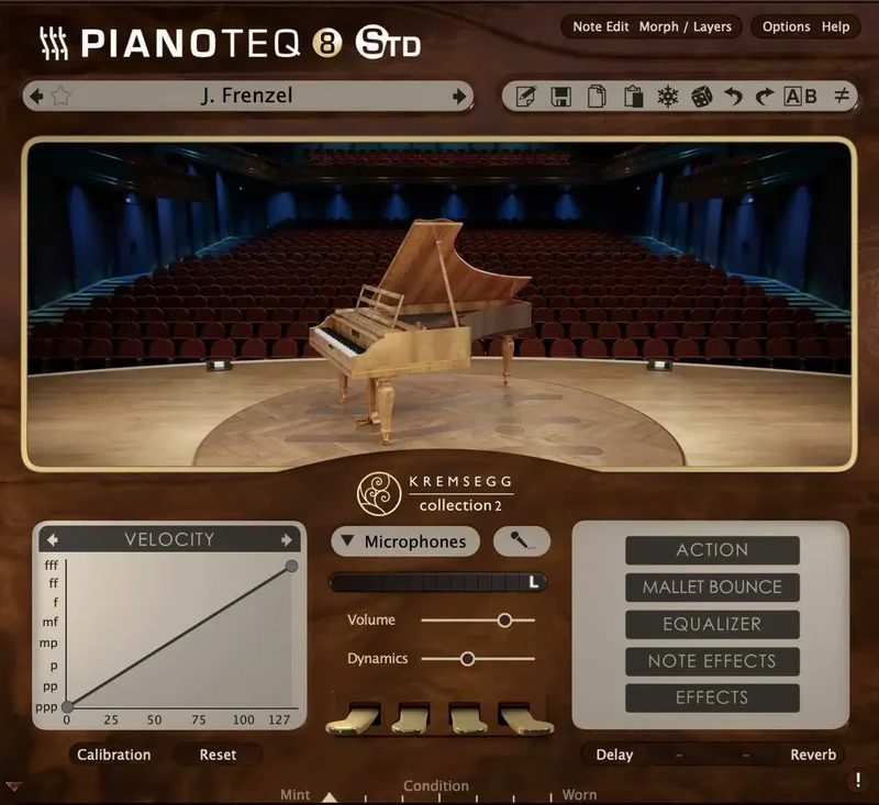 Pianoteq Kremsegg Collection 2 interface