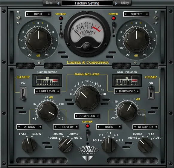 Nomad Factory British Bundle interface