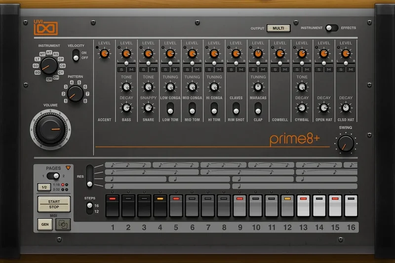 UVI Prime 8+ interface
