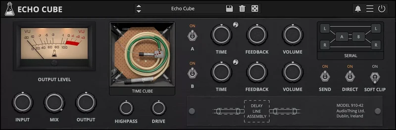 AudioThing Echo Cube interface