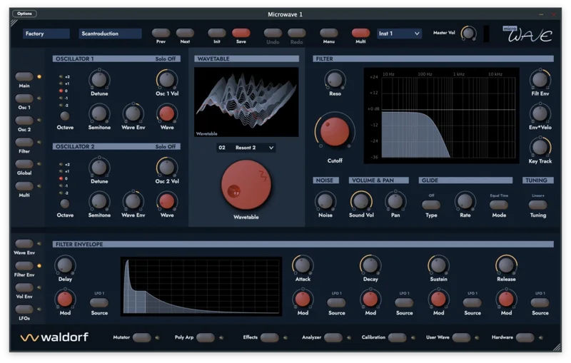 Waldorf Microwave 1 - Version 2 interface